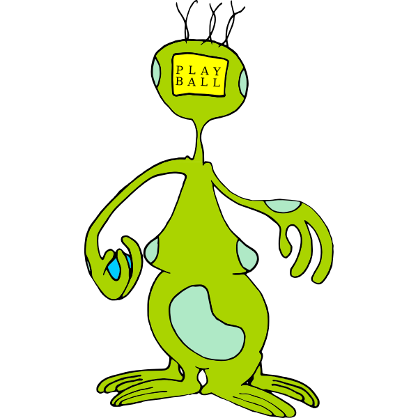 SVG Play ball alien