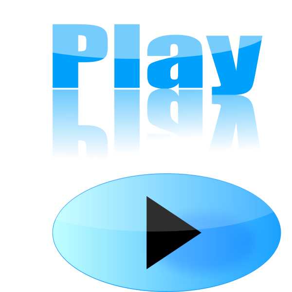 SVG Play button vector illustration