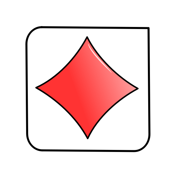 SVG Playing card diamonds vector sign