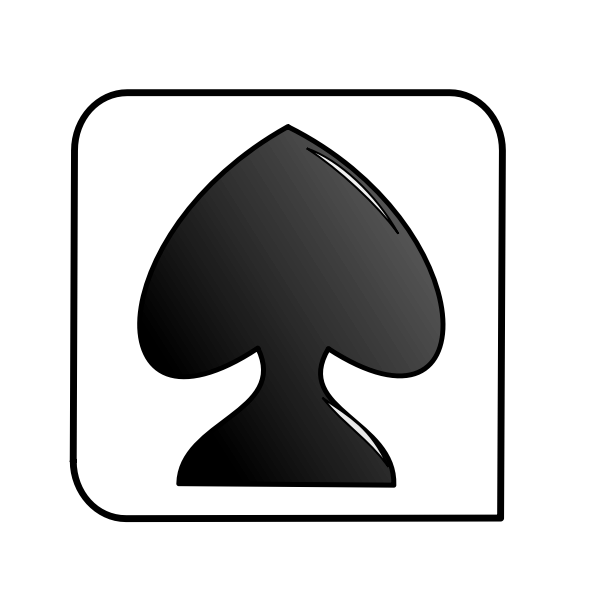 SVG Playing card spade vector sign