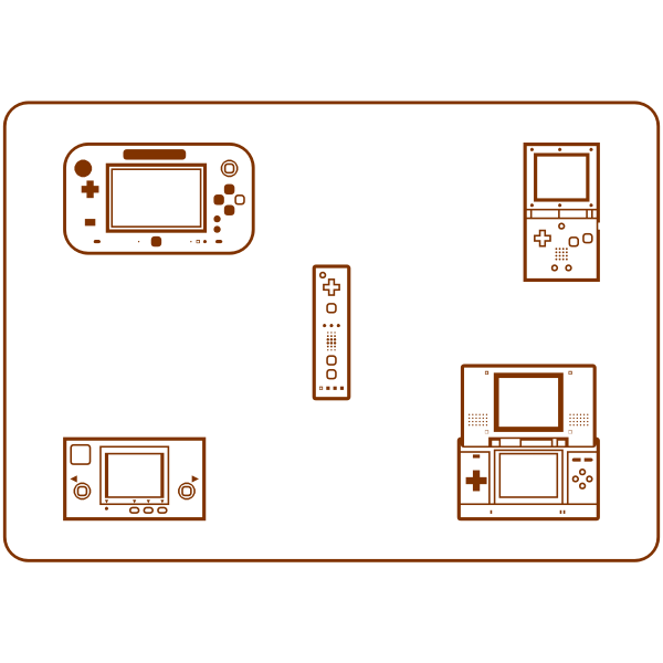 SVG Playing games consoles