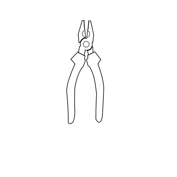 SVG Pliers drawing