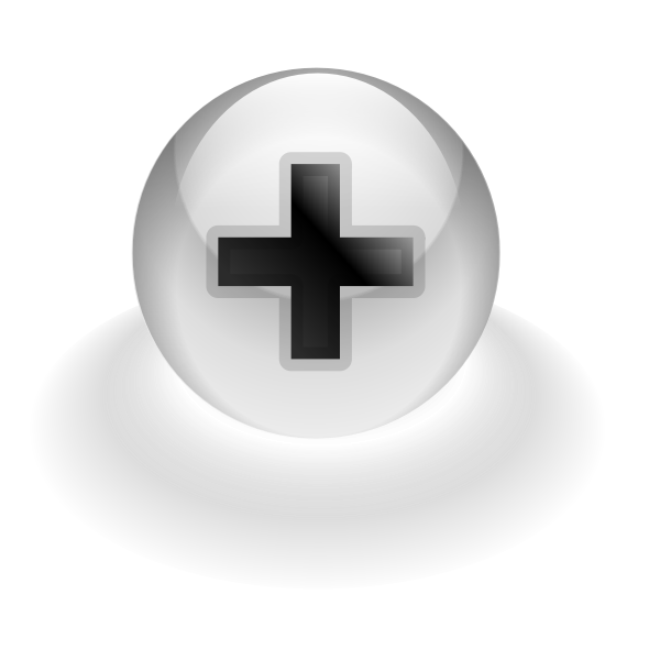 SVG Plus computer button vector image