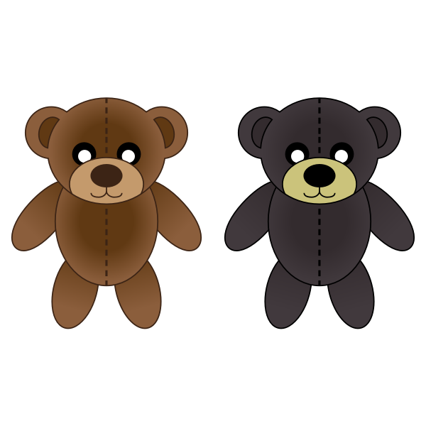 SVG Plush bears