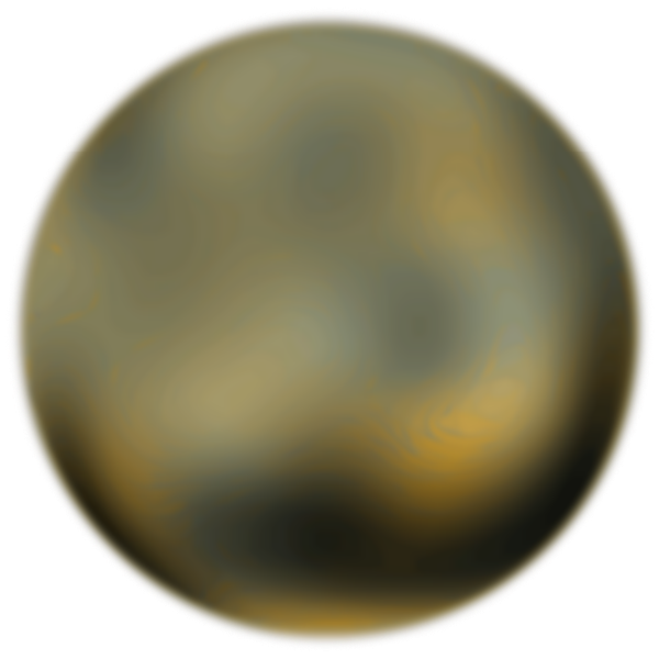SVG Pluto 270 Degree Face From Hubble Telescope