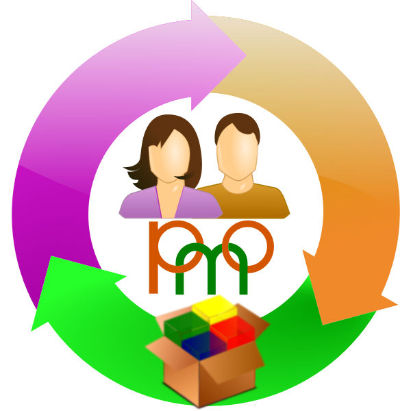 SVG PMO office icon vector image