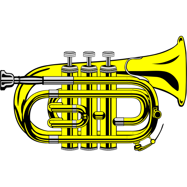SVG Pocket trumpet vector graphics