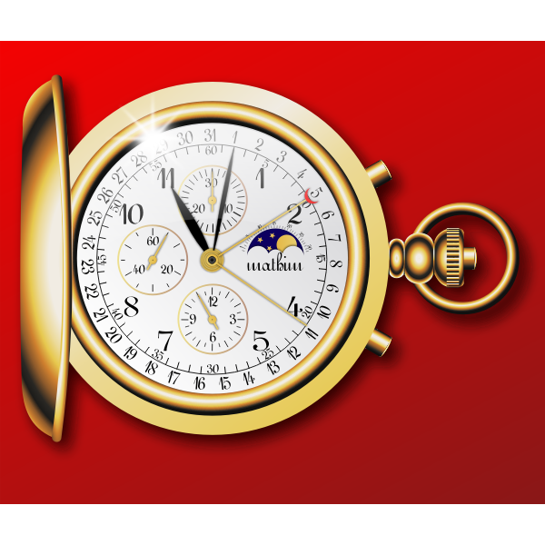 SVG Pocketwatch vector image