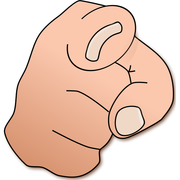 SVG Pointing finger