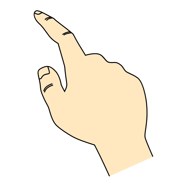 SVG Pointing finger