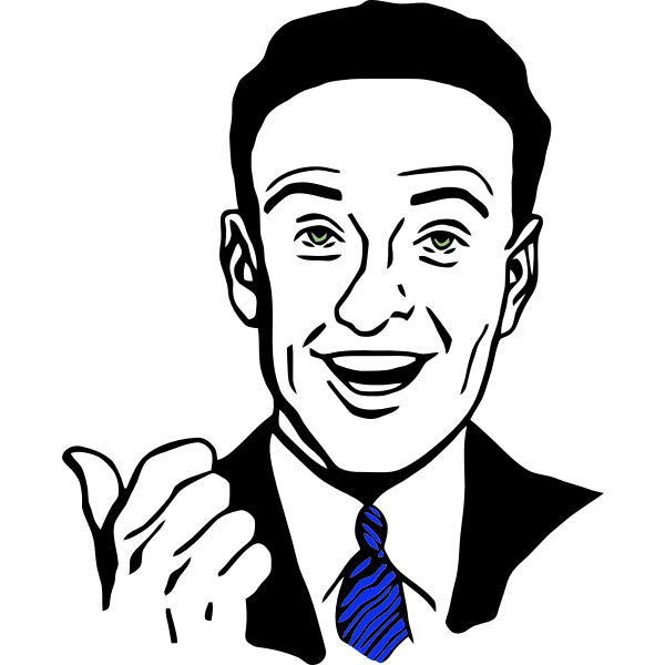 SVG Pointing person