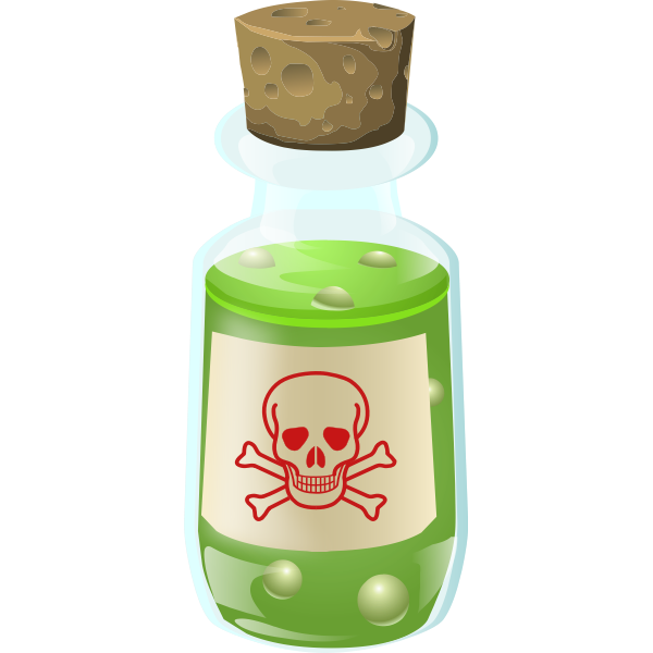 SVG Poison bottle vector image