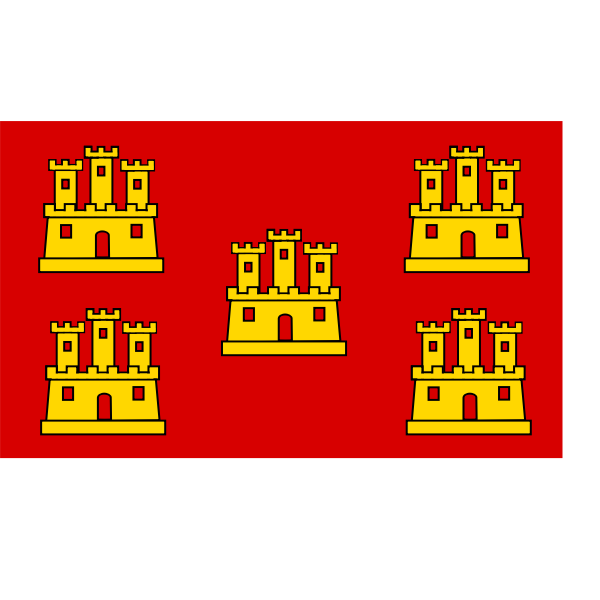 SVG Poitou-Charentes region flag vector drawing