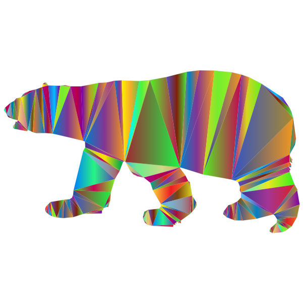 SVG Polar Bear Low Poly