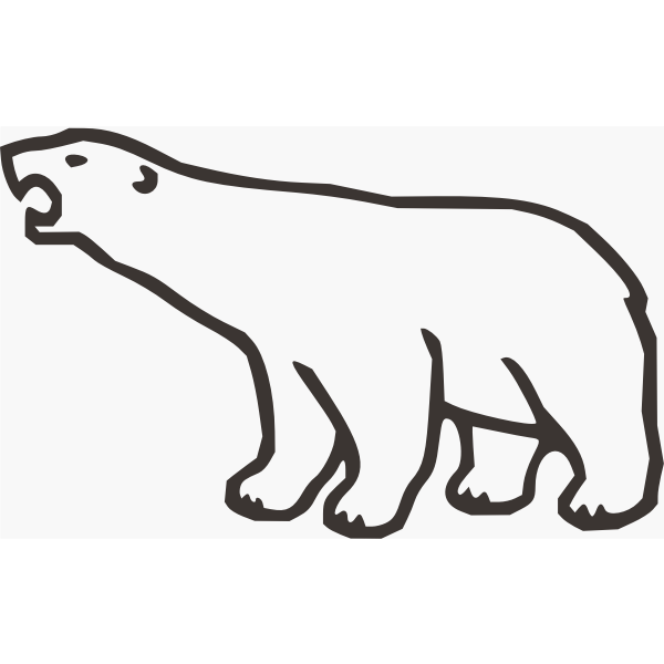 SVG Polar bear vector art