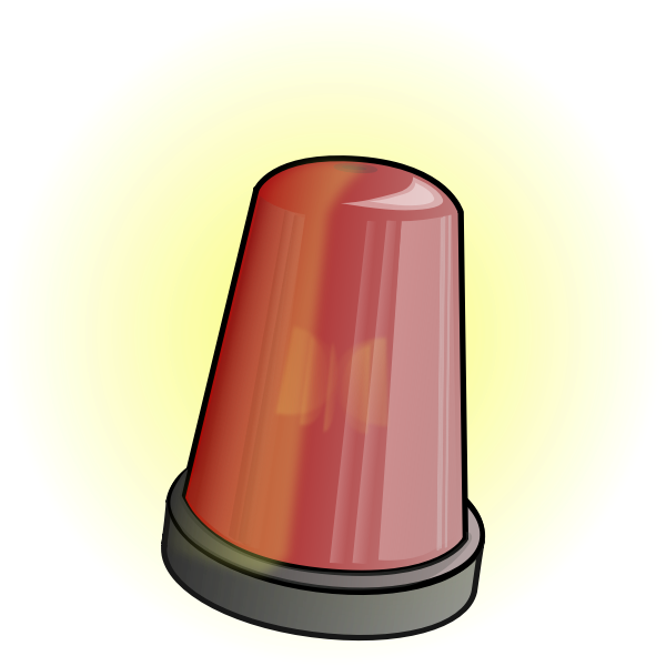 SVG Police car alarm