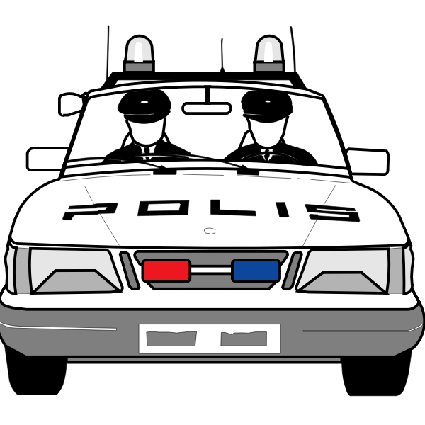 SVG Police car vector