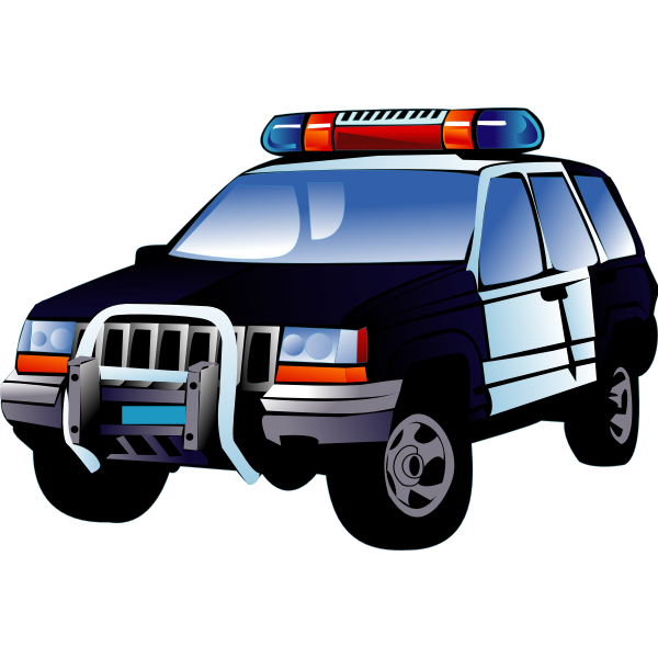 SVG Police car vector image