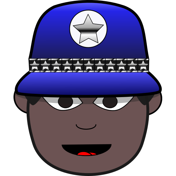 SVG Police man d