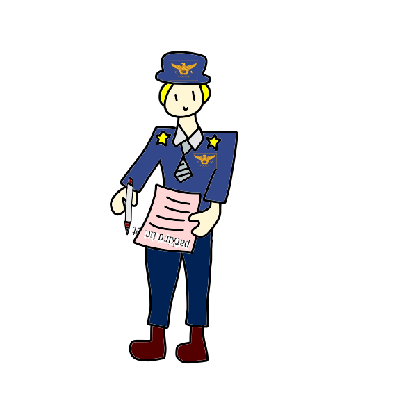 SVG Police officer vector illustration