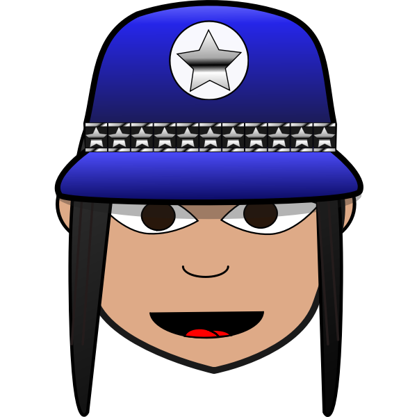 SVG Police woman m