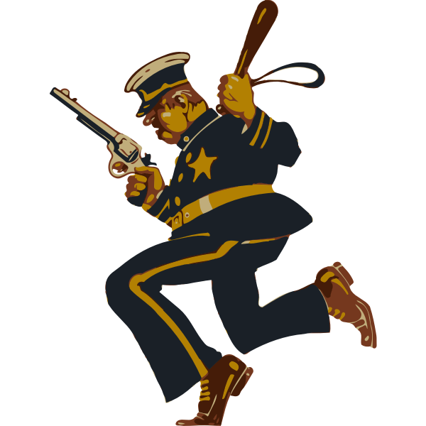 SVG Policeman in action