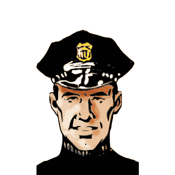 SVG Policeman officer