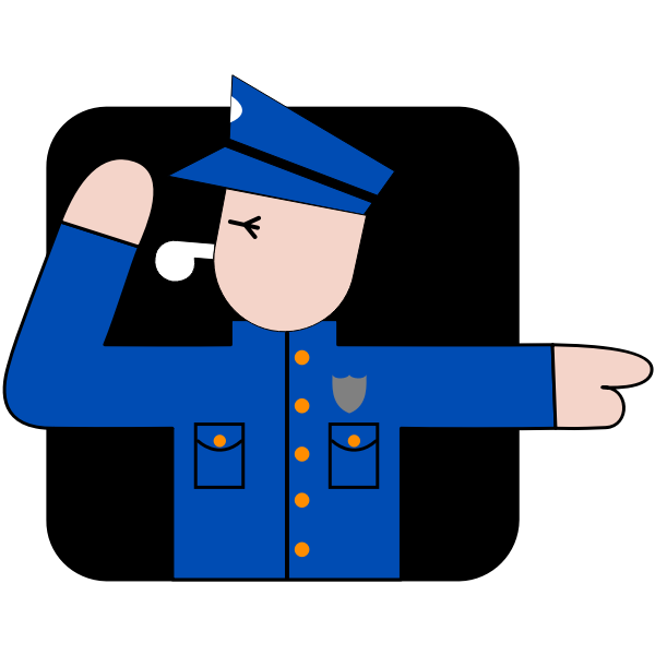 SVG Policeman vector image