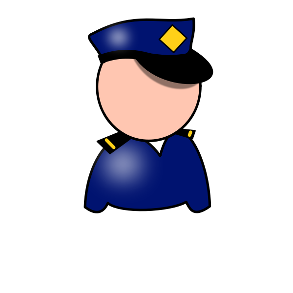 SVG Policeman vector symbol