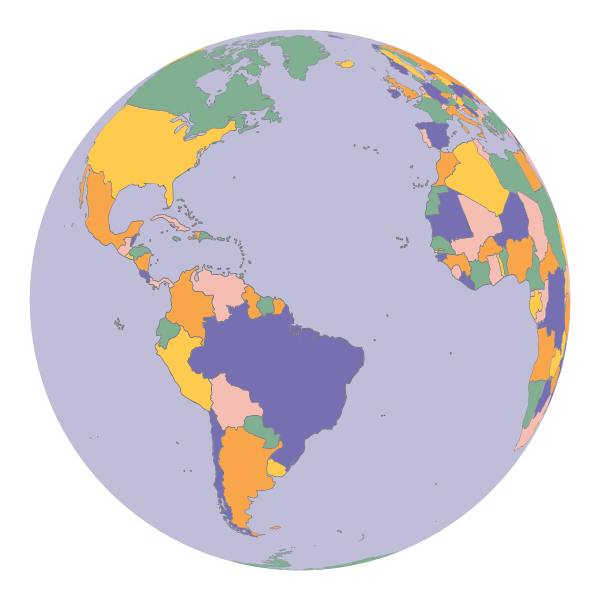 SVG Political map