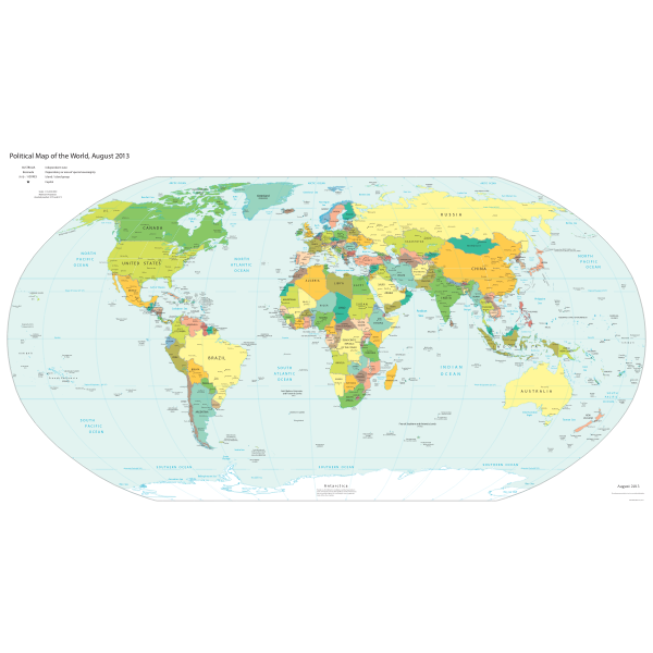 SVG Political map of the world