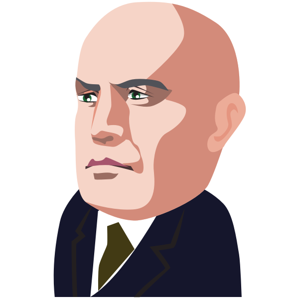 SVG polititian - Benito Mussolini