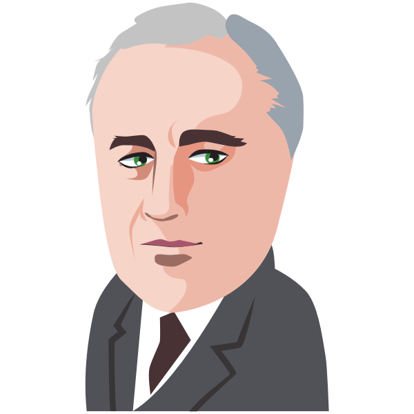 SVG polititian - Franklin Delano Roosevelt