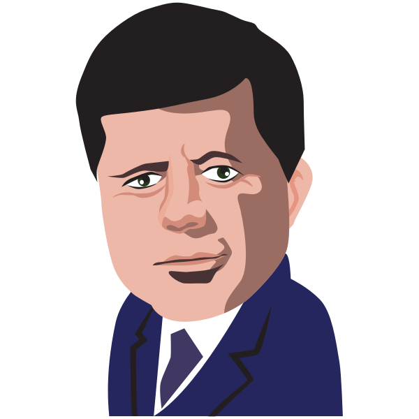 SVG polititian - John Fitzgerald Kennedy
