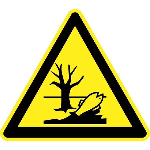 SVG Pollution hazard warning sign vector image