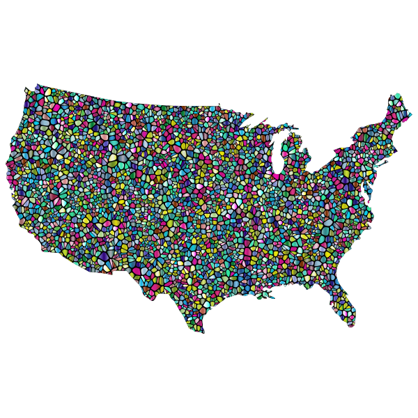 SVG Polyprismatic US map