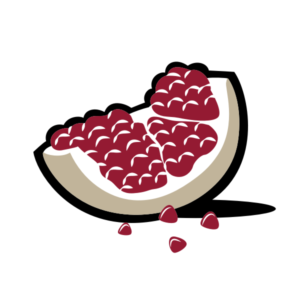 SVG Pomegranate fruit-1579285804