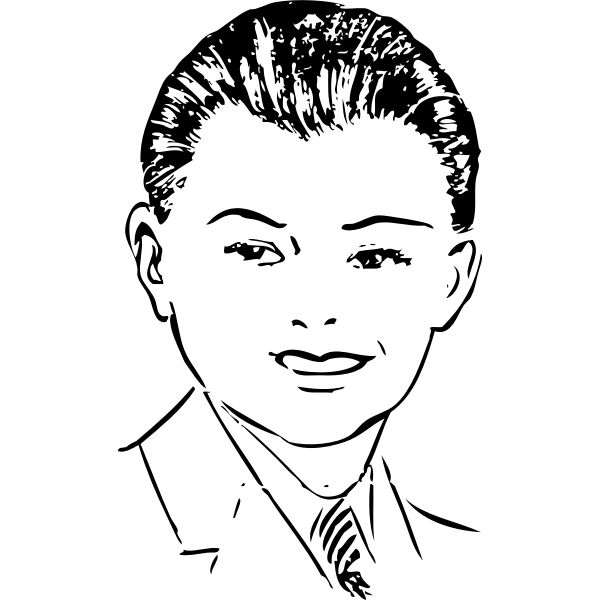 SVG pompadour - front view