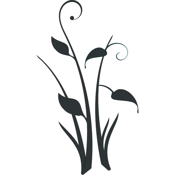 SVG Pond flower silhouette vector clip art