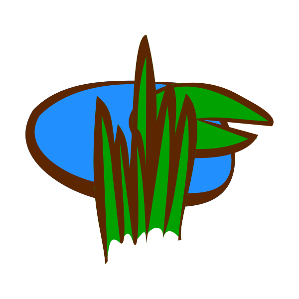 SVG Pond with plants