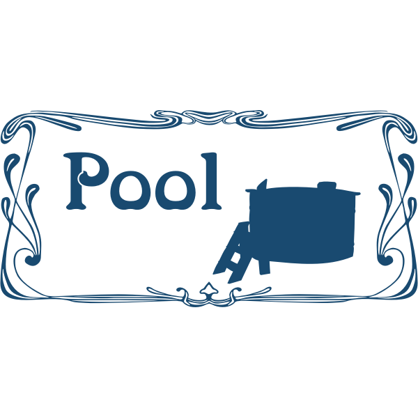 SVG Pool sign