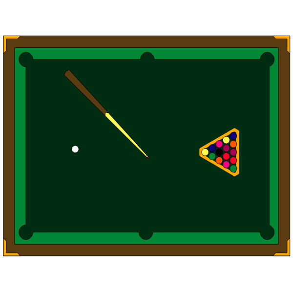 SVG Pool table