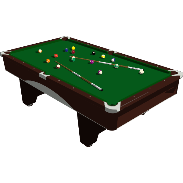 SVG Pool table vector image