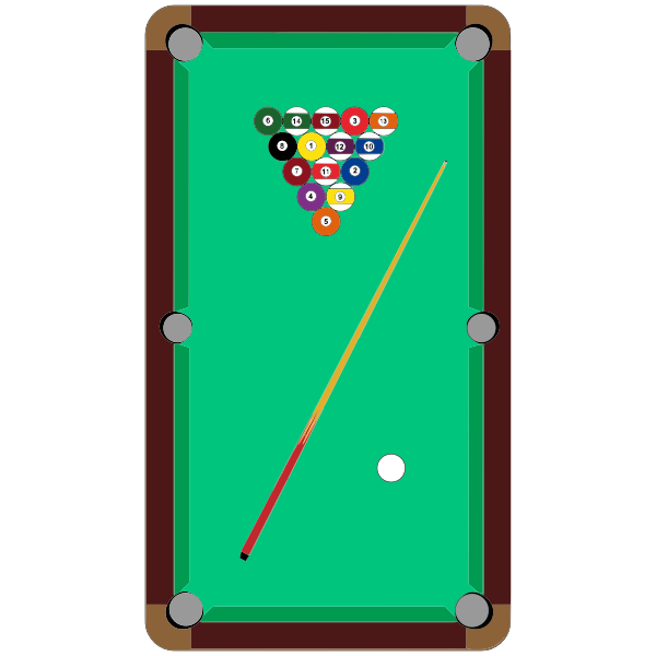 SVG Pool table vector symbol