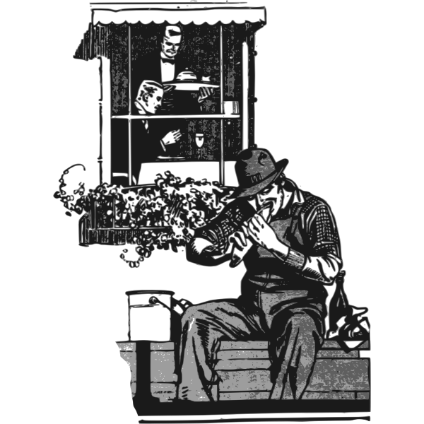 SVG Poor and the rich vector illustration