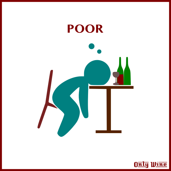 SVG Poor man drinking