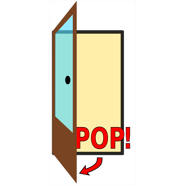 SVG Pop door sign