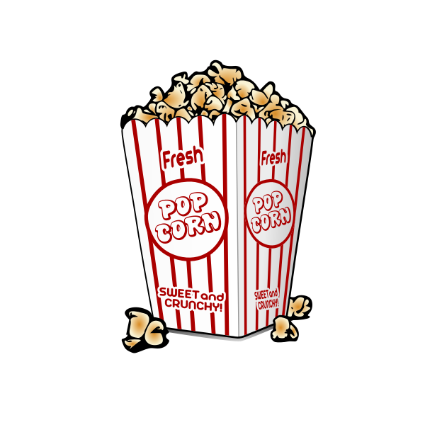 SVG Popcorn bag vector clip art