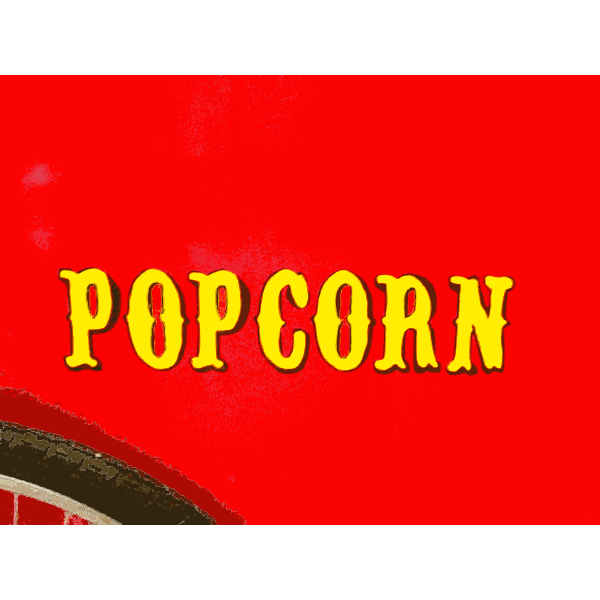 SVG Popcorn sign vector drawing