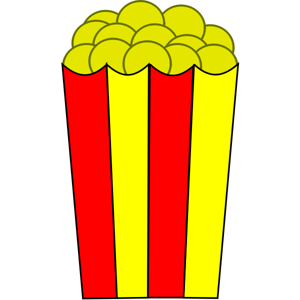 SVG Popcorn vector illustration